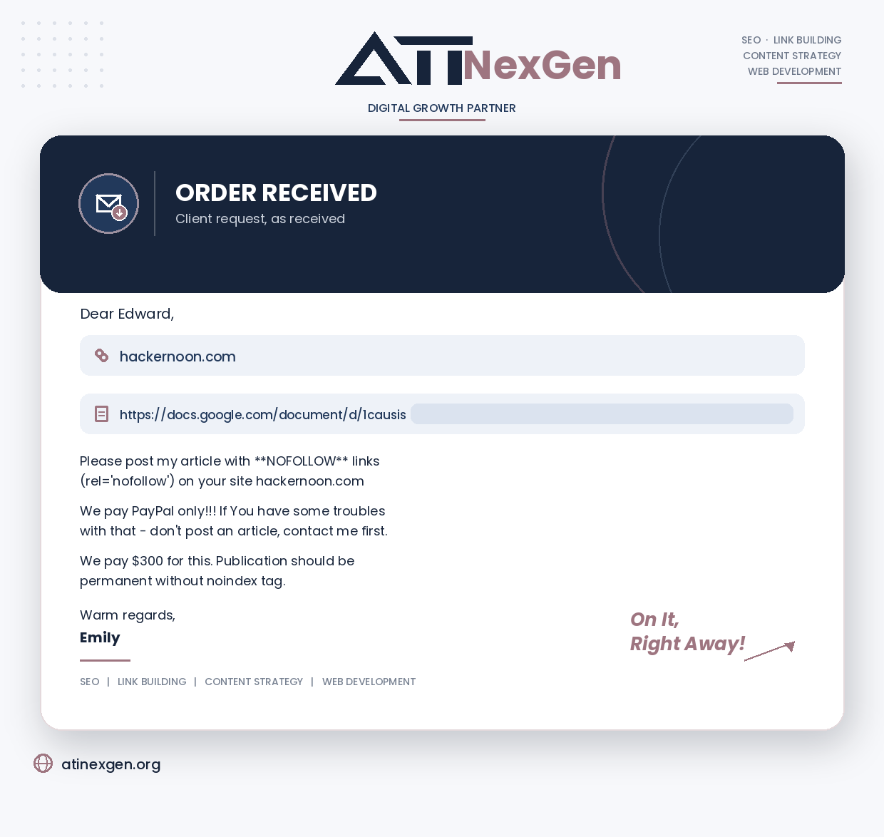 Order proof, hackernoon.com