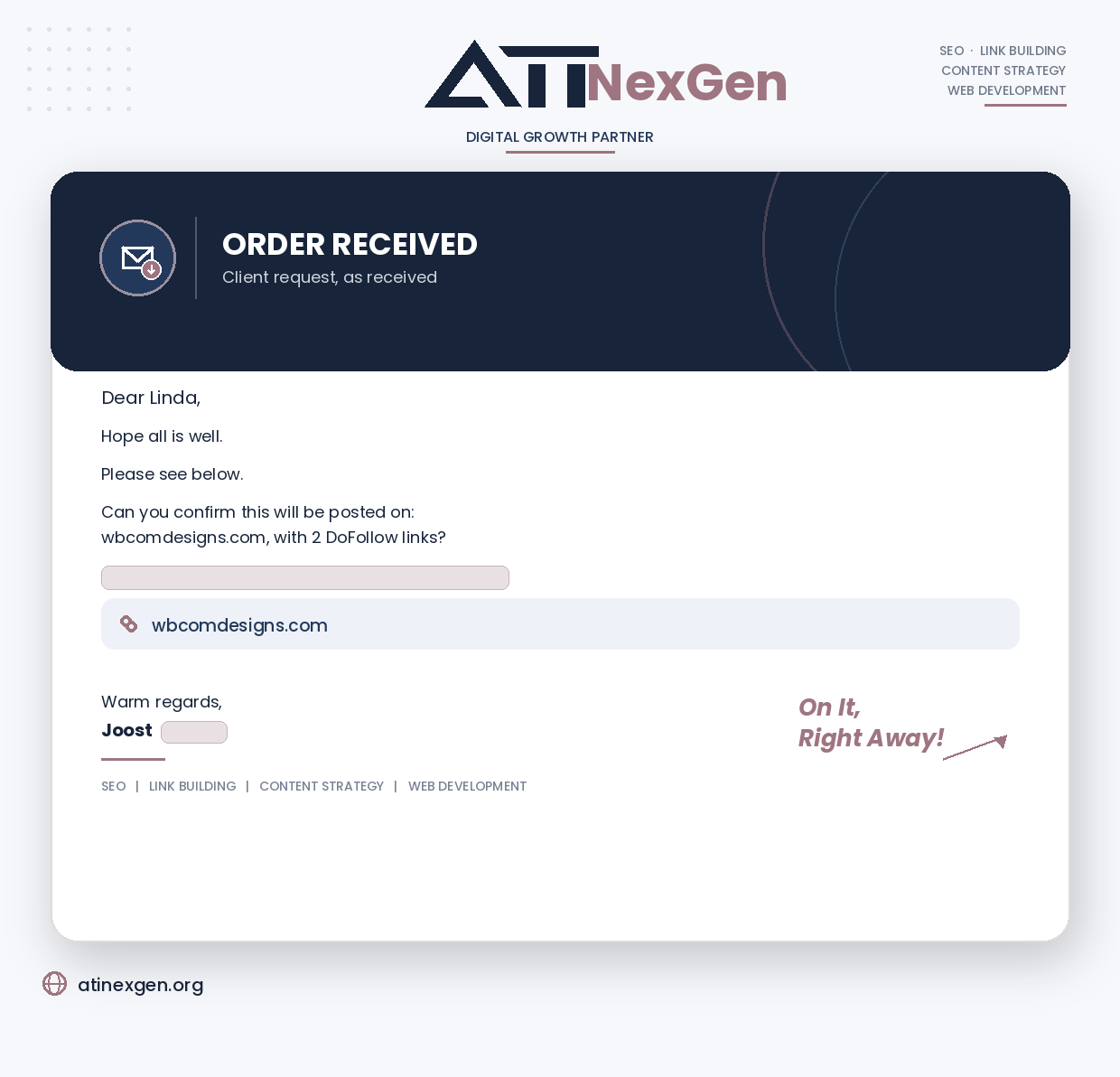 Order proof, wbcomdesigns.com